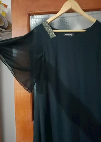  Omuzları Taşlı Şifon Astarlı abiye - Görsel 11