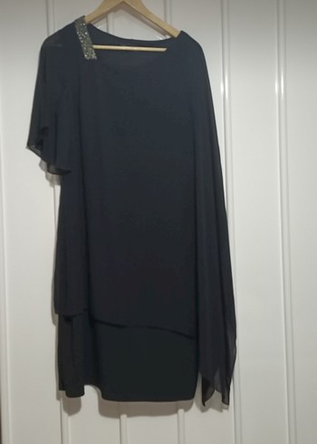  Omuzları Taşlı Şifon Astarlı abiye - Görsel 3