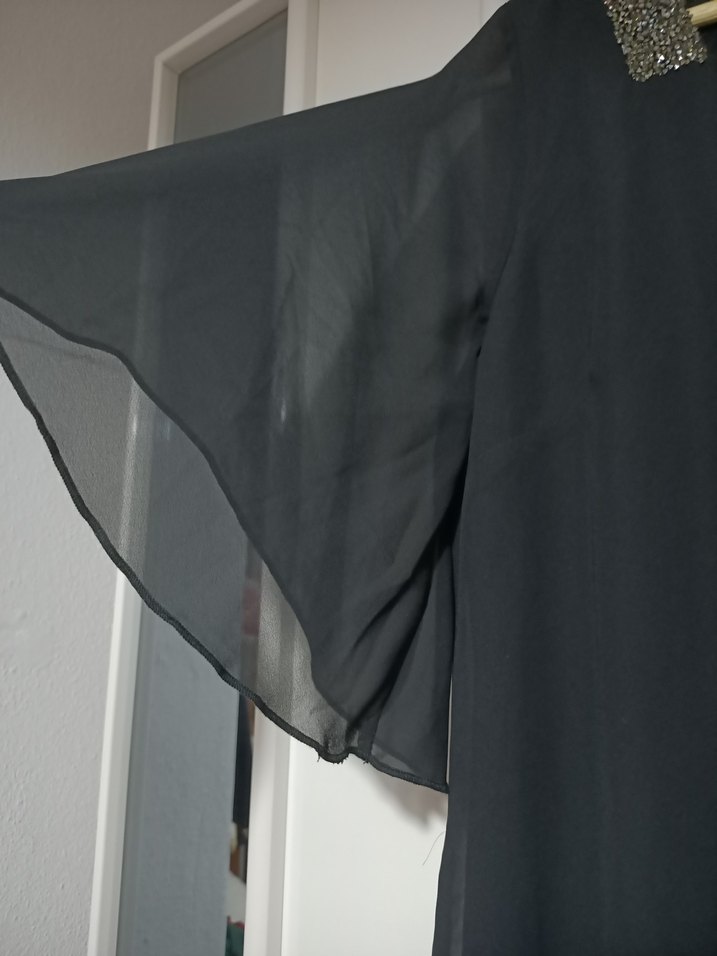  Omuzları Taşlı Şifon Astarlı abiye - Görsel 5