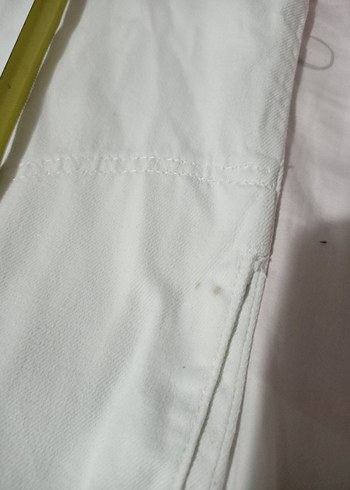 VEFO İnce Beyaz Kot Ceket - Görsel 12