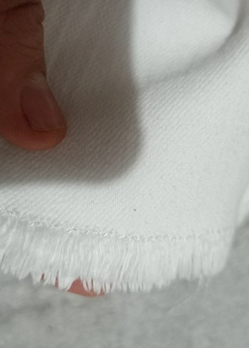  LIU-JO Taş Detaylı Püsküllü Beyaz Kot - Görsel 8