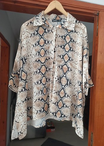  Yılan Derisi Desenli Enfes Tunik - Görsel 9