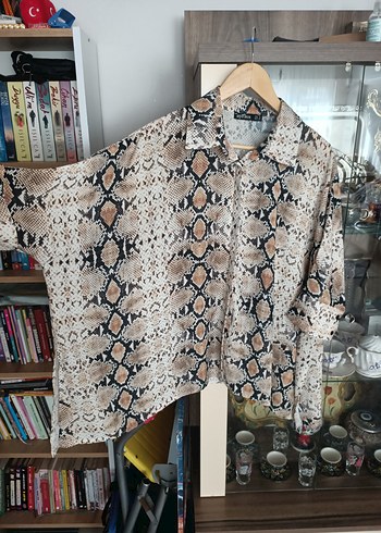  Yılan Derisi Desenli Enfes Tunik - Görsel 11