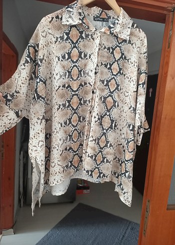  Yılan Derisi Desenli Enfes Tunik - Görsel 7