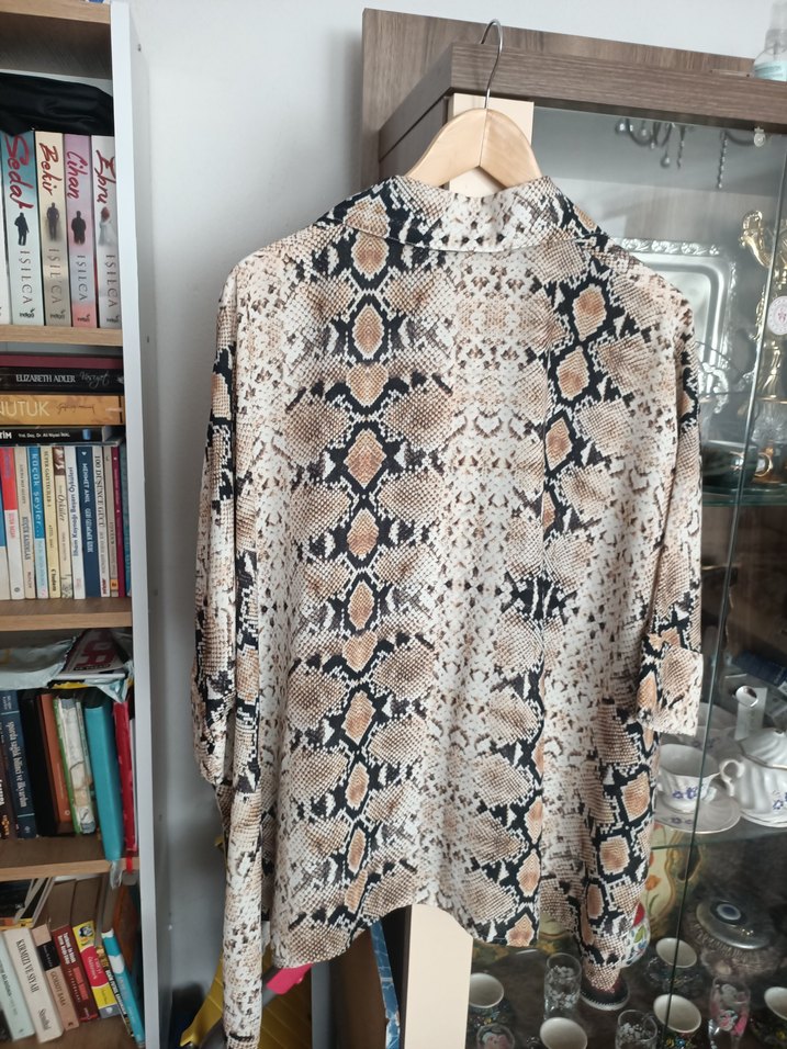  Yılan Derisi Desenli Enfes Tunik - Görsel 3