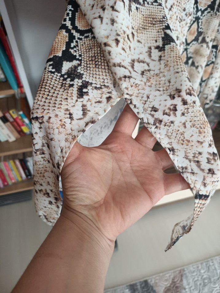  Yılan Derisi Desenli Enfes Tunik - Görsel 4