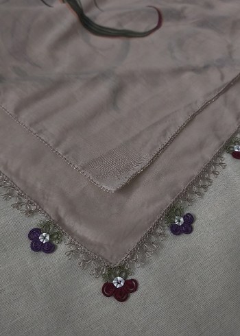 mekik çiçekli iğne oyası yazma - Görsel 3