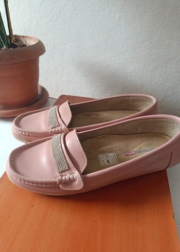 Pudra Deri Tokalı Kadın Babet 37 NUMARA - Görsel 2