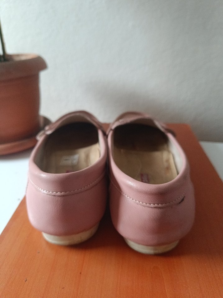 Pudra Deri Tokalı Kadın Babet 37 NUMARA - Görsel 5