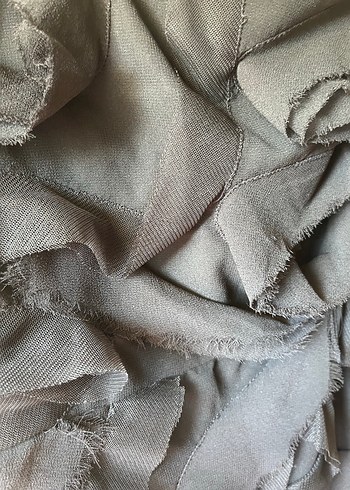 m Beden Siyah Straplez Fırfırlı Gotik Mini Elbise