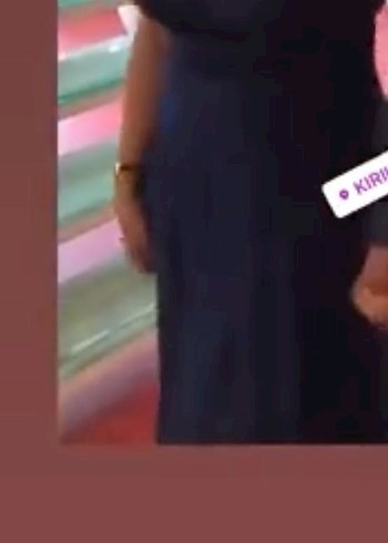 Lacivert Drapeli Uzun Abiye Elbise - Görsel 5