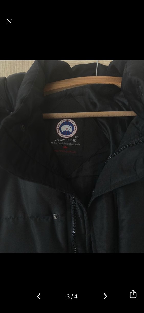 Canada Goose Düğmeli Siyah Erkek  Mont - Görsel 3