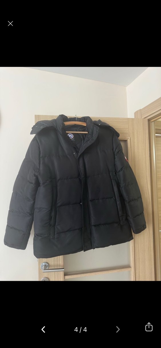 Canada Goose Düğmeli Siyah Erkek  Mont - Görsel 4