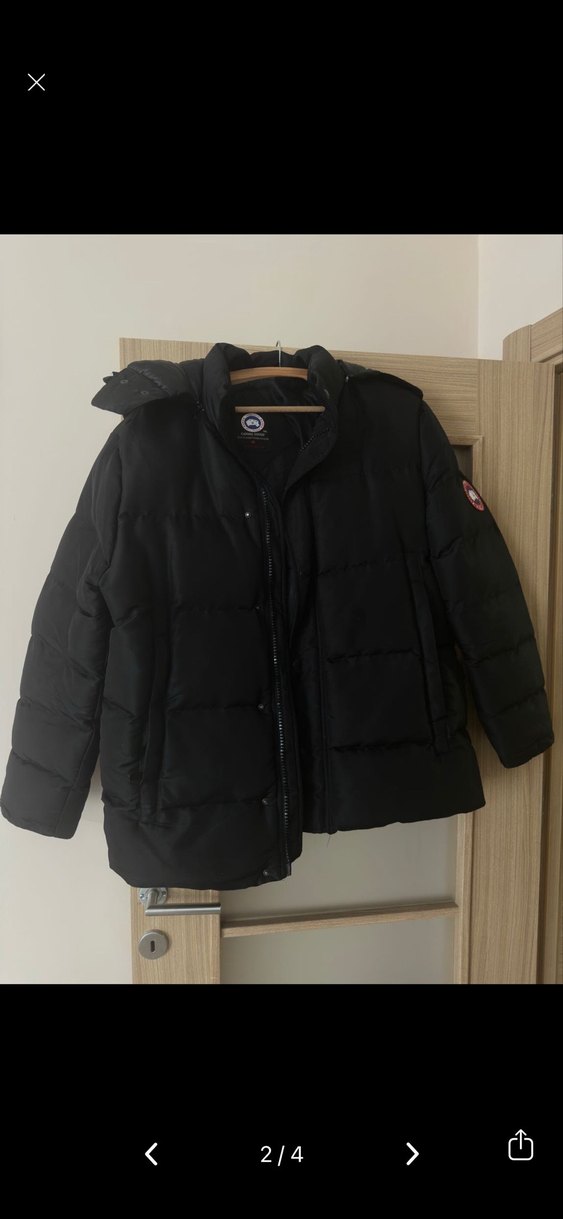 Canada Goose Düğmeli Siyah Erkek  Mont - Görsel 2