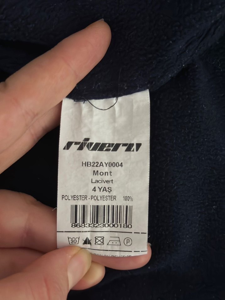 Kapüşonlu Uzay Desenli Erkek Çocuk Mont - Görsel 3