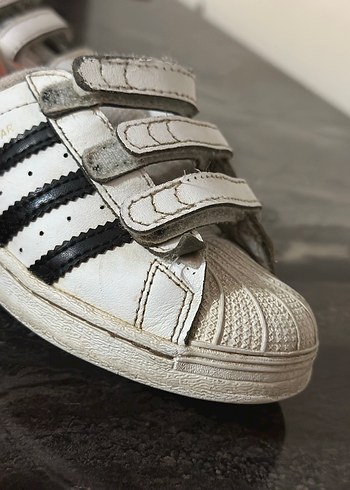 Beyaz Adidas Süperstar Erkek Çocuk Spor Ayakkabısı - Görsel 4