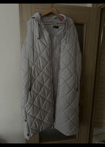 Gri Kapüşonlu Fermuarlı Kadın Yelek - Görsel 2