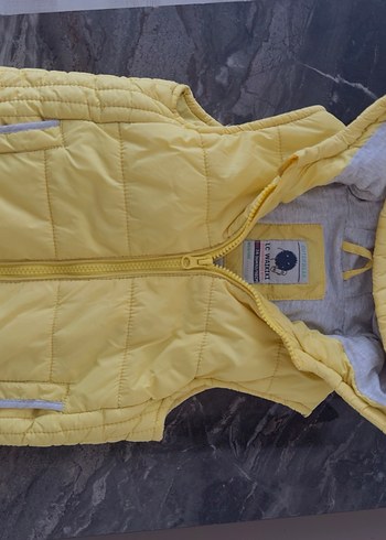 Sarı Kapüşonlu Erkek Çocuk Yelek - Görsel 2