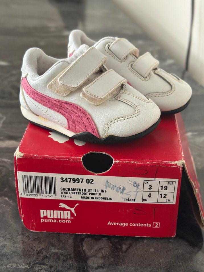 Kız Çocuk Beyaz Puma Spor Ayakkabı - Görsel 2