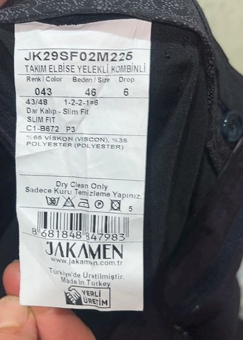JAKAMEN erkek takım elbise - Görsel 4
