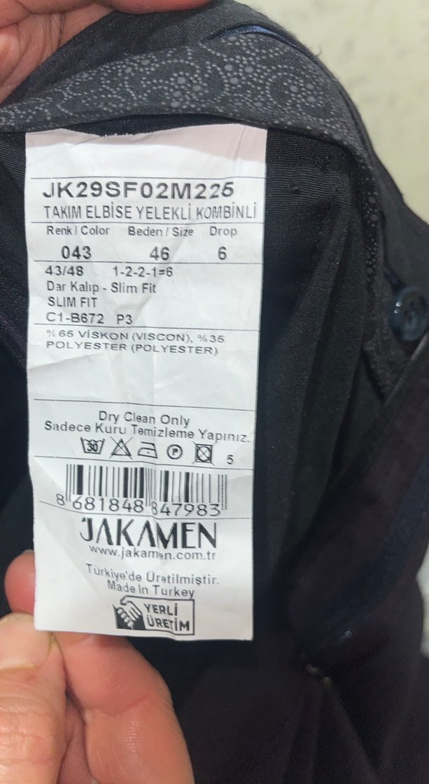 JAKAMEN erkek takım elbise - Görsel 4