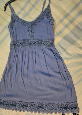 Bohem Nakışlı Dantelli Uzun Elbise - Görsel 2