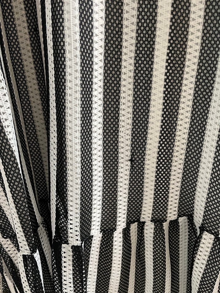 Çizgili Kadın Uzun Elbise - Görsel 5