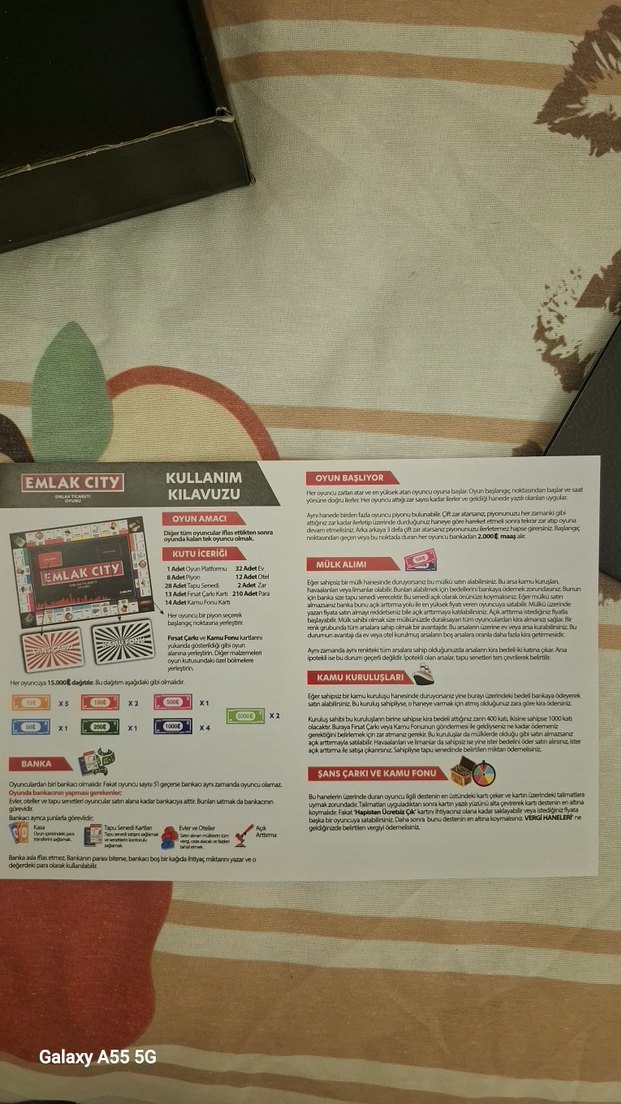Emlak City Emlak Ticareti Masa Oyunu - Görsel 4