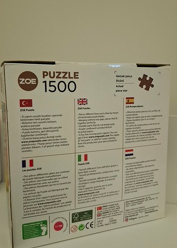 Zoe 1500 Parça Manzara Puzzle - Görsel 2