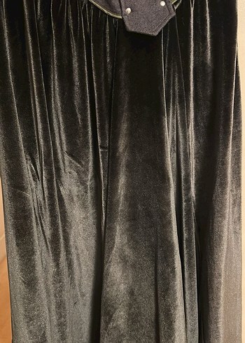 Derishow Parlak Kadife Haki Etek - Görsel 4