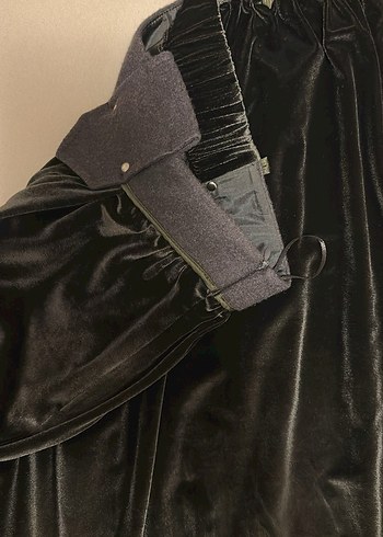 Derishow Parlak Kadife Haki Etek - Görsel 6