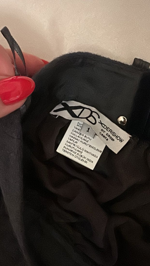 Derishow Parlak Kadife Haki Etek - Görsel 5