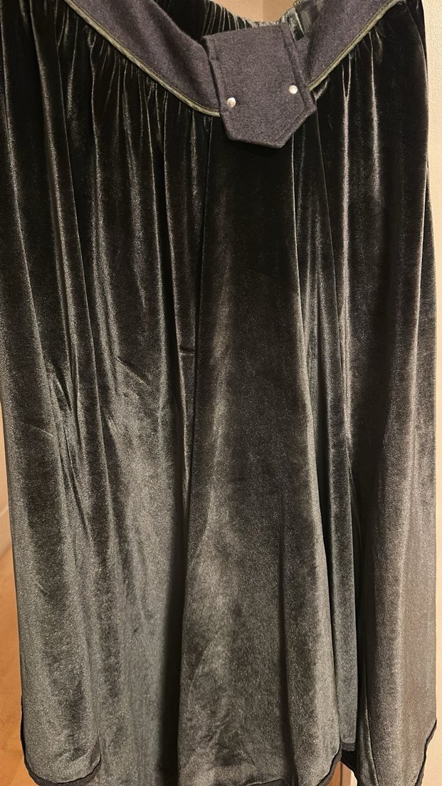 Derishow Parlak Kadife Haki Etek - Görsel 4