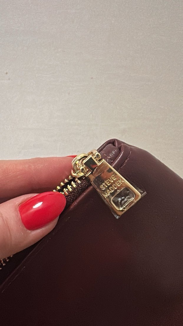 Steve Madden Clutch Bordo Çanta - Görsel 2