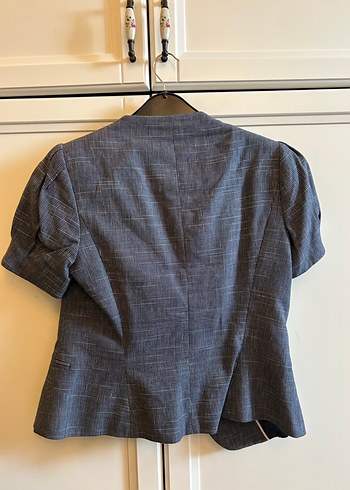 Koton Ekoseli Kısa Kollu Ceket - Görsel 2