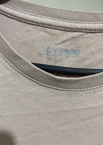 Bej Pamuklu Erkek Tişört Crew Neck - Görsel 2