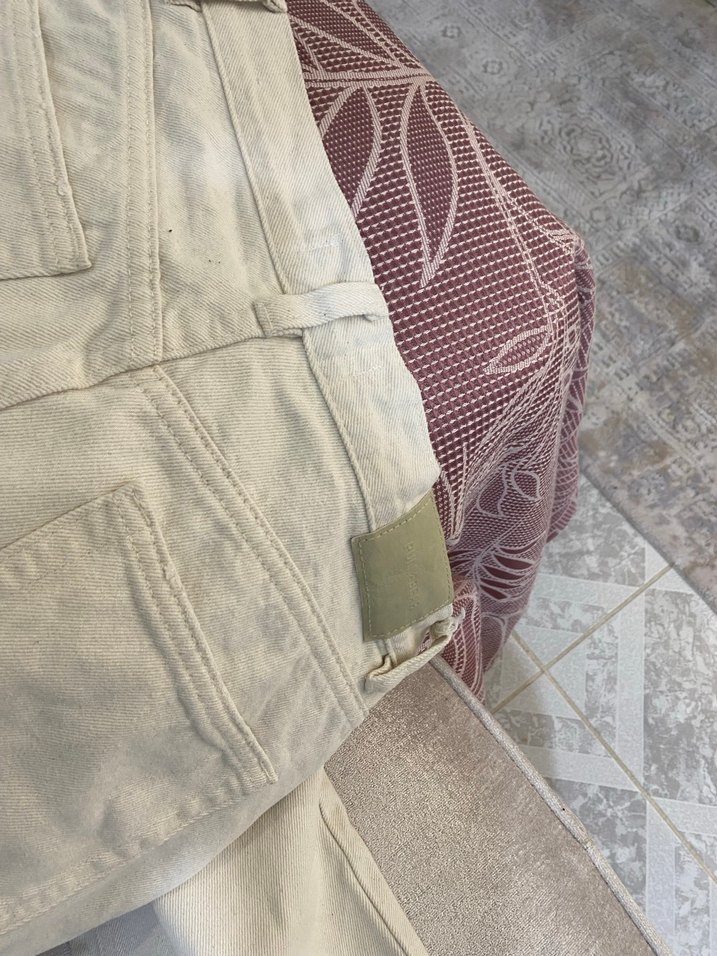 Pull and bear bej pantolon - Görsel 4