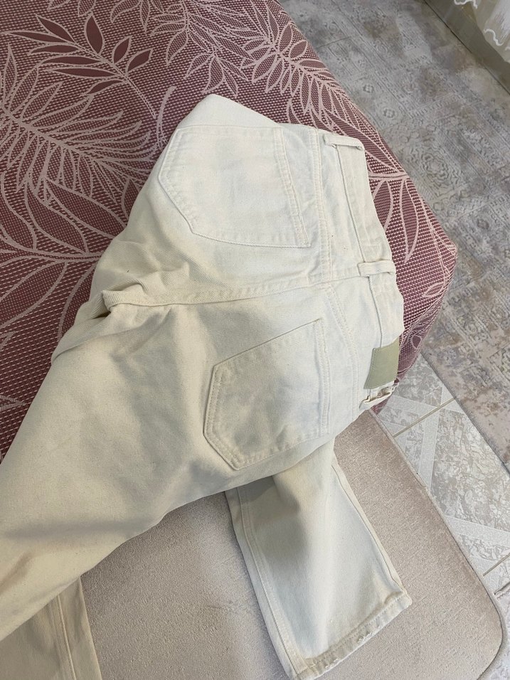 Pull and bear bej pantolon - Görsel 3