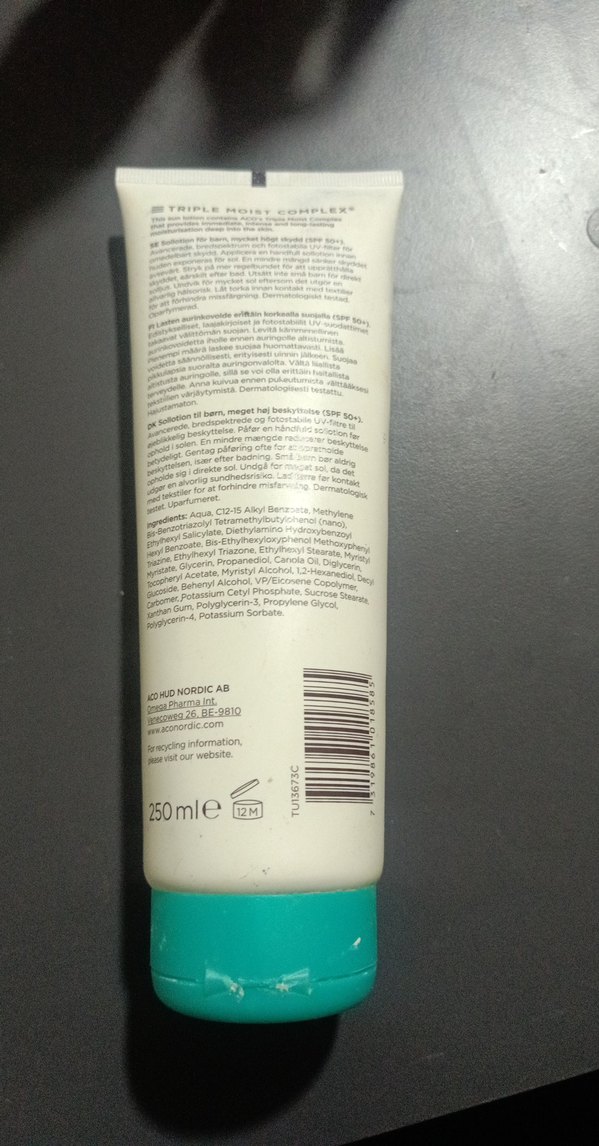 ACO Kids Güneş Koruyucu Losyon SPF 50+ - Görsel 2