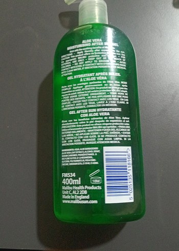 Malibo Aloe Vera Güneş Sonrası Nemlendirici Jel - Görsel 2