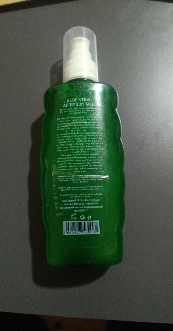 %100 Aloe Vera İçerikli After Sun Jel 200 ml - Görsel 2