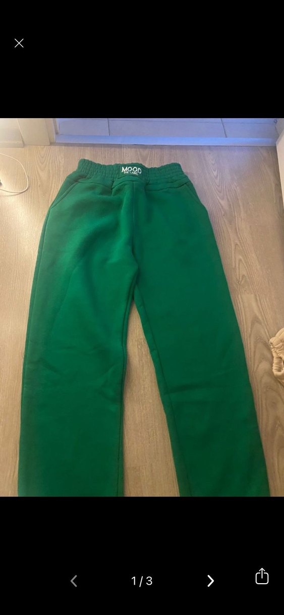 Yeşil Rahat Kesim Kadın Eşofman Altı - Görsel 2