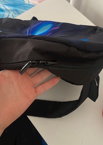 Siyah Çocuk Okul Çantası Robot Desenli - Görsel 3