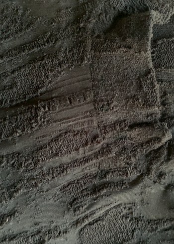 Siyah Yüksek Yakalı Uzun Kollu Triko Bluz - Görsel 5