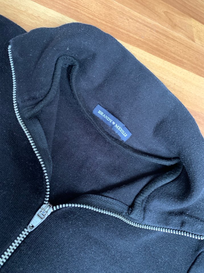 Fermuarlı Yüksek Yakalı Crop Top - Görsel 4