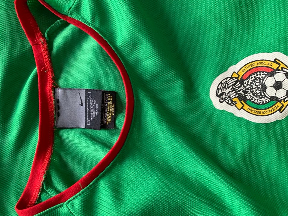 Vintage Meksika Futbol Jersey - Görsel 5