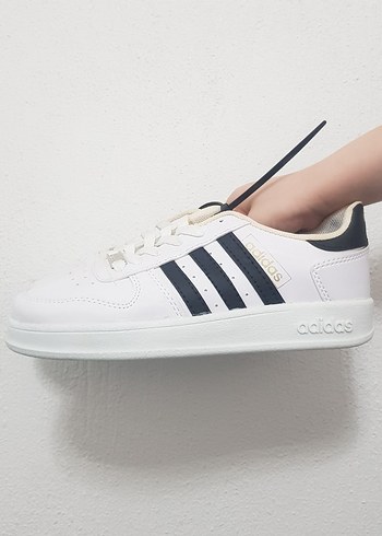 Erkek Beyaz Siyah Bağcıklı Spor Ayakkabı - Görsel 2