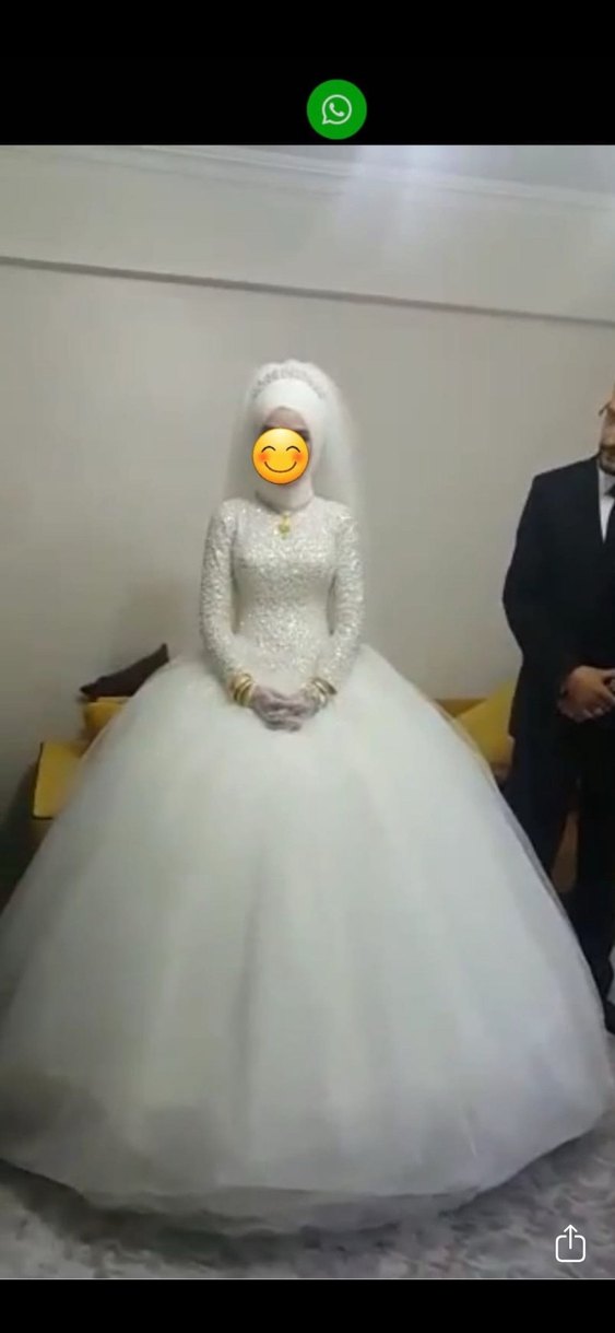 İnci işlemeli Prenses Gelinlik - Görsel 4