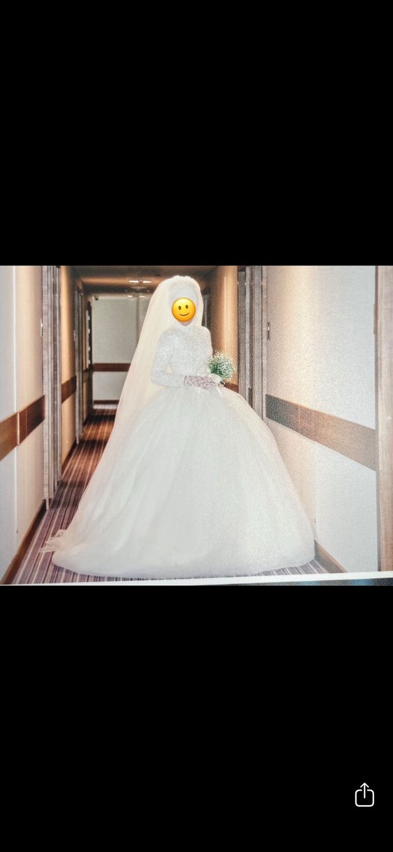 İnci işlemeli Prenses Gelinlik - Görsel 3