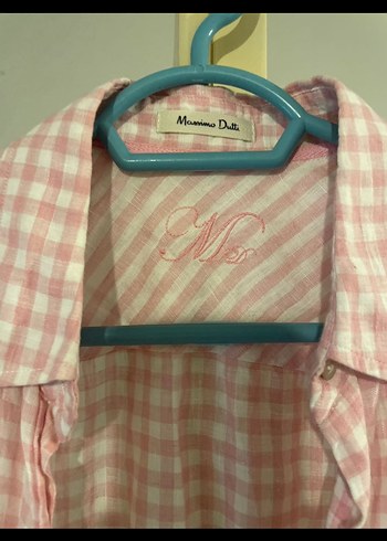 Pembe Uzun Kollu Keten Gömlek - Görsel 2